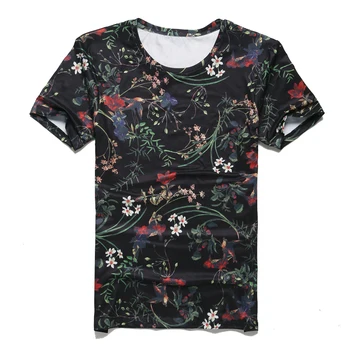 2018 nye forår mænds digital udskrivning af kort ærmet T-shirt i bomuld casual tops tees Fitness-Herre T-shirt i mærke tøj T4315