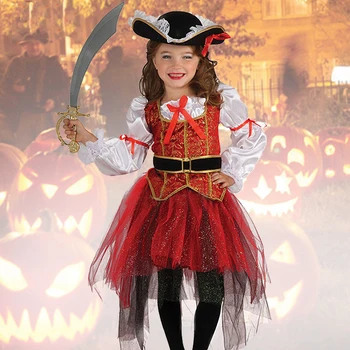 2018 Nye Halloween Julegave Pirat Kostumer Piger Part Cosplay Kostume til Børn Tøj Ydeevne Børnehave