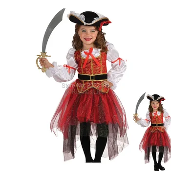 2018 Nye Halloween Julegave Pirat Kostumer Piger Part Cosplay Kostume til Børn Tøj Ydeevne Børnehave