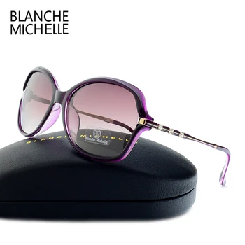 2018 Nye Mode af Høj Kvalitet Solbriller Kvinder Polariseret UV400 Solbrille Gradient Linse Butterfly Sol Briller For Kvinde Med Box