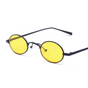 2018 Nye Mode Små Runde Solbriller Kvinder Brand Vintage Briller Metal Ramme HD UV400 Ocean Linse solbriller Briller