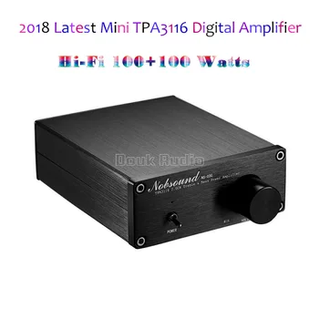 2018 Nye Nobsound 200 Watt Mini-HiFi-Forstærker med Digital Audio Stereo Musik Amp Dual-channel Sort Chassis