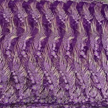 2018 pink Nyeste franske Nigerianske Snørebånd Tekstiler af Høj Kvalitet Tyl Afrikanske Snørebånd Stof Bryllup, Afrikanske, franske Blonder, Tyl