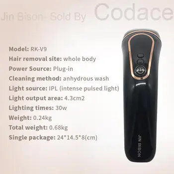 2018 Professionel 300000 Time Flash Diode Ipl Laser Hair Remover Permanent Elektrolyse Bærbare 808nm Maskine Med LCD-Skærm