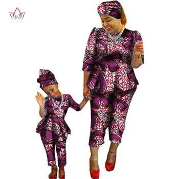 2018 Sommeren Nye Salg traditionelle Mode Matchende Dashiki Tøj, Mor og Søn Baby Familie afrikansk Sæt Tøj BRWYq90