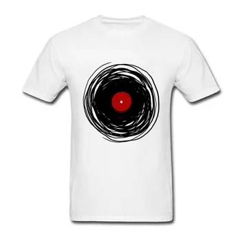 2018 T-Shirt Mænd er Spinning Med En vinylplade, Retro Musik, DJ T-Shirt Voksen Hip Hop t-Shirt Plus Størrelse