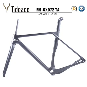 2018 Tideace Full Carbon grus ramme 135mm/142mm Di2 Grus cykelstellet Cyclocross Disc Cykel Rammen for Landevej eller MTB dæk