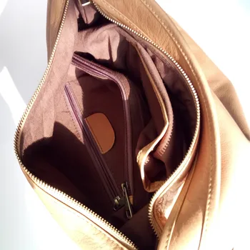 2018 trendy blødt ægte læder store tote shoulder bag for kvinder kausale sort brun ene skulder taske lady stor kapacitet taske