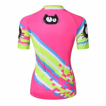 2018 trøje kvinder cykel trøjer MTB team tøj ropa ciclismo cykel jersey pink cykel T-shirts, korte ærmer rød top
