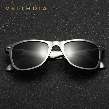 2018 VEITHDIA Helt Klassiske Designer Mænd Polariserede Solbriller Kvinder Kvadrat Sol Briller Briller oculos de sol For Mænd