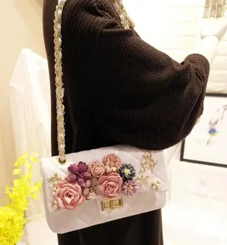 2018famous mærke Broderi Design Håndtaske Kvinder Taske Blomster Tote Damer Aften Rem Bag Farverige Kvindelige Messenger Tasker Sac