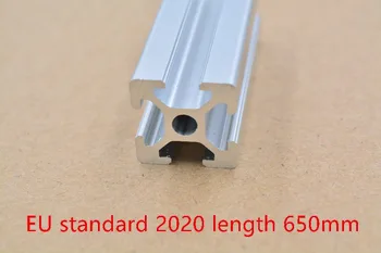 2020 aluminium profil europæiske standard hvid længde 650 mm industrielle aluminium profil workbench 1stk