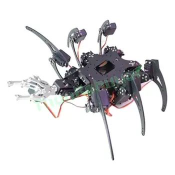 20DOF Aluminium Hexapod Robot, Spider Seks Ben Robot Ramme Kit w/ 20pcs Servo horn