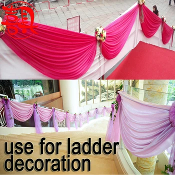 20ft bryllup baggrund gardin tyvekoster tilpasset is silke stof bryllup draperi design til tabel nederdele part baggrund dekoration