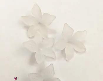 20g/masse 27mm 10 Farver, Akryl Blad Blomst Kronblade Frosted Akryl Afstandsstykker Perler Til et Bryllup Øreringe DIY-at foretage Tilbehør