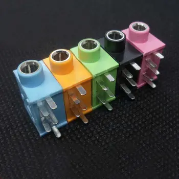 20PC 5 farve 5-polede 3,5 mm Stereo Stik PCB Lodning PJ-325 til 3,5 mm Hovedtelefoner