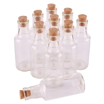20pcs 12 ml størrelse 22*60*7mm Lille Glas, der Ønsker Flasker med Kork Prop Tom Krydderi Krukker Hætteglas Jul Bryllup gave