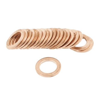 20pcs 12mm x 18mm x 1,5 mm Kobber Spændeskive Ring Forsegling Montering