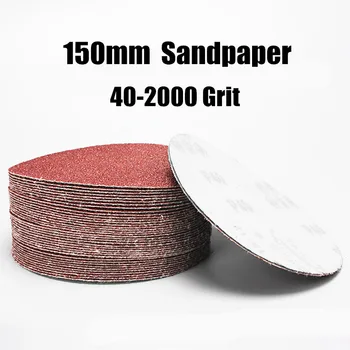 20pcs 150mm Sander Disc Slibning Polering Papir Sandpapir Disc #20 - #2000 Slibende Værktøjer til Sander Gryn