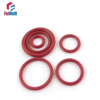 20pcs 2,5 mm Tykkelse Red Silicium O-Ring Pakninger 68/70/72/75/80/85/90/95/100/105mm OD Gummi O-Ring Skive Sæler Sortiment
