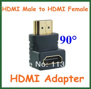 20pcs 90 Graders HDMI Vinkel Mandlige og Kvindelige Adapter Forlænge HDMI Konverter. Kabel-Stik HDMI han til HDMI hun