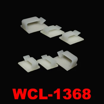 20pcs Hvid WCL-1368 20.8x19 20.8*19 Nylon Plast, Selvklæbende Wire Klistret Fast Mount Klemme Sæde Netværk Kabel-Klip