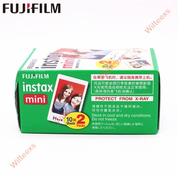 20pcs/kasse fujifilm instax mini 8 9 film 20 ark for kameraet Instant mini 7s 25 50 90 Foto Papir Hvid Kant 3 tommer bred film