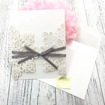 20pcs/Masse Bryllup Invitation-Kort, der laser cut bryllup invitationer jul pop up kort tom bryllup kort med kuvert