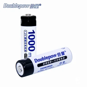 20pcs/Masse Doublepow DP-AA1000mA 1,2 V AA Ni-CD genopladelige batteri i den Faktiske Høj Kapacitet Batteri Celle 1000mAh GRATIS FRAGT