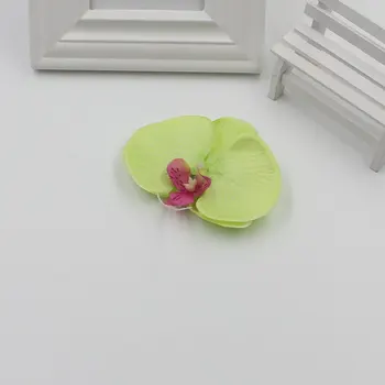 20pcs / masse kunstig silke simulering enkelt blomst moth orchid blomst hoved / DIY hjem dekoration bryllup gaveæske tilbehør.