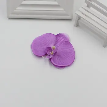20pcs / masse kunstig silke simulering enkelt blomst moth orchid blomst hoved / DIY hjem dekoration bryllup gaveæske tilbehør.