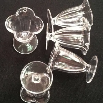 20PCS/MASSE Mode Clear-Mini-Ice-cream Kopper efterligning PVC Plast glas til Udsmykning DIY Kunstige Glas Model Håndværk #DIY058