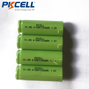 20pcs/masse PKCELL 4/5AA NiMh Genopladelige batterier 1,2 V Ni-Mh Industrielle Batterier Kapacitet 1300mAh Størrelse 14.5*43mm