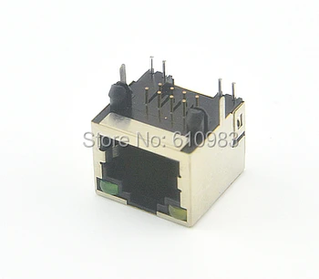 20pcs/masse RJ45 PCB 8-pin RJ 45 Stik Mount Netværkskort belysning stik led strip Til Ethernet-Splitter Data Overførsel