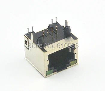 20pcs/masse RJ45 PCB 8-pin RJ 45 Stik Mount Netværkskort belysning stik led strip Til Ethernet-Splitter Data Overførsel