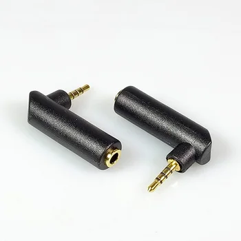 20pcs/pack Forgyldt Højre Vinkel Jack 3,5 mm Female til 2,5 mm, 4 poler Stereo hanstik R Stik til Hovedtelefon Adapter DIY-projekt