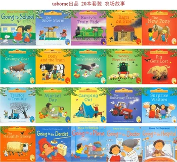 20pcs/set 15x15cm Bedste billedbøger For Børn Og Baby Berømte Historie engelsk Tales-Serien Af Barnets Bog