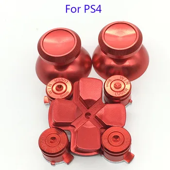 20Set Metal Bullet Knapper ABXY-Knapperne + Thumbsticks Tommelfinger Greb + Aluminium Dpad for Sony PS4 Spil Controller Gamepad Mod Kit