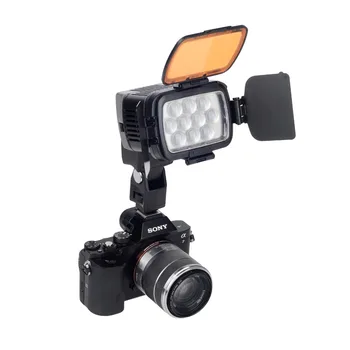 20W 10 LED Dæmpbar Løbende Lampe Lys LBPS-1800 for Videokamera Video Kamera DSLR DV