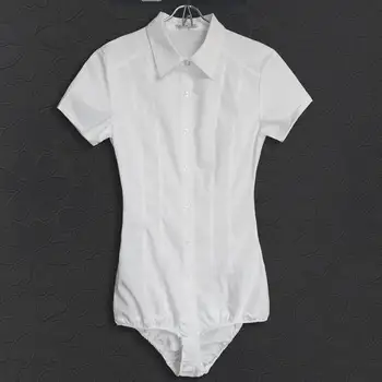 #2101 Krop kvinder Sommeren 2017 Krop shirt Hvid bluse kvinder langærmet Body feminino Damer mode bluser, hvid skjorte Bodysuit