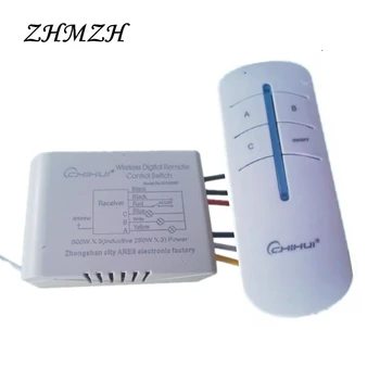 220V Digitale Trådløse Fjernbetjening Switch 1 2 3 4 Måder Væggen Intelligente Anti-forstyrrelser Fjerntliggende Transmitter Til Loft Lys