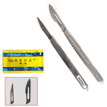 22pcs Disponibel Dyr Kirurgisk Skalpel Kniv i rustfrit stål Kirurgisk Skalpel Kniv Multi-funktion Kniv Værktøjer gratis fragt
