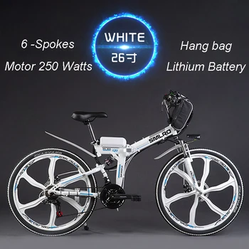 24/26 tommer elektrisk mountainbike 48v lithium batteri 500w høj hastighed motor kraftig folding frame Hybrid ebike-Rejser