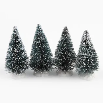 24 stk juletræ julepynt Forsyninger,juletræ Et Lille Fyrretræ. Placeret På Skrivebordet Mini Juletræ