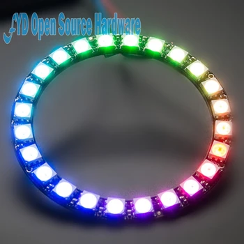 24bit WS2812 RGB 5050 LED Indbygget i fuld-farve aktivere lys udvikling Runde bord
