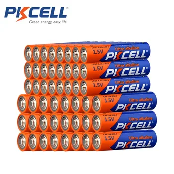 24Pcs PKCELL1.5V-LR6 AA Alkaline Batteri AM3 Batterier+24Pcs LR03 AAA Alkaline Tør-Batterier 1,5 V 3A AM4 Batteri