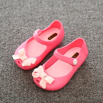 25 style modeller Børn jelly sandaler 2017 forår sommer nye tegnefilm kvindelige prinsesse sko Butterfly Knude baby girls sandaler