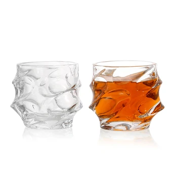 #25 Whisky Glas 1 Sæt 1 Stk Glas Flaske Sandfang 750 Ml UPS Express 6 Stk Glas, Kop Høj Kvalitet værdiboks