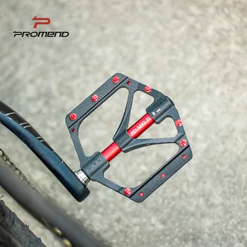 251g Ti Aksel Ultra-lys Cykel Pedaler CNC-Magnesium Legering Mountainbike Pedaler Udvide Titanium Pedal Vej MTB 6 Lejer Sort