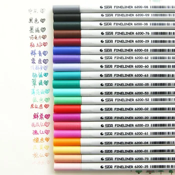 26 Farver Fineliner Penne 0,4 mm Ultra Fine Tip Farvet Pen Akvarel Baseret Micron Blæk, Kuglepen Sæt Perfekt til Tegning